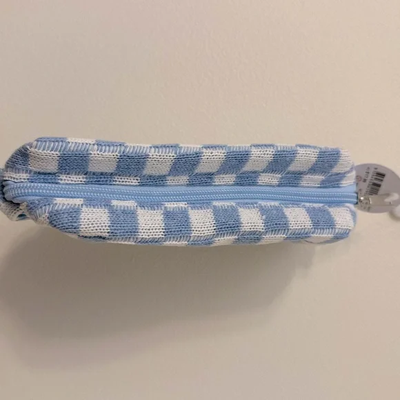 Blue Checkered Cosmetic Case | NWT - Picture 6 of 8